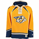 Customized Men's Nashville Predators Any Name & Number Yellow Stitched NHL Hoodie,baseball caps,new era cap wholesale,wholesale hats