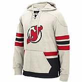 Customized Men's New Jersey Devils Any Name & Number LightGray Stitched Hoodie,baseball caps,new era cap wholesale,wholesale hats