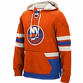 Customized Men's New York Islanders Any Name & Number Orange Stitched Hoodie,baseball caps,new era cap wholesale,wholesale hats