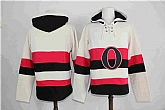 Customized Men's Ottawa Senators Any Name & Number Cream Stitched NHL Hoodie,baseball caps,new era cap wholesale,wholesale hats