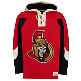 Customized Men's Ottawa Senators Any Name & Number Red CCM Throwback Stitched NHL Hoodie,baseball caps,new era cap wholesale,wholesale hats
