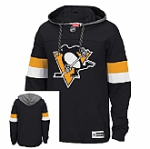 Customized Men's Pittsburgh Penguins Any Name & Number Black Stitched Hoodie,baseball caps,new era cap wholesale,wholesale hats