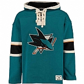 Customized Men's San Jose Sharks Any Name & Number Green Stitched NHL Hoodie,baseball caps,new era cap wholesale,wholesale hats
