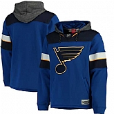 Customized Men's St. Louis Blues Any Name & Number Blue-Black Stitched Hoodie,baseball caps,new era cap wholesale,wholesale hats
