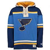 Customized Men's St. Louis Blues Any Name & Number Blue CCM Throwback Stitched NHL Hoodie,baseball caps,new era cap wholesale,wholesale hats