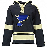 Customized Men's St. Louis Blues Any Name & Number Navy Blue Stitched NHL Hoodie,baseball caps,new era cap wholesale,wholesale hats