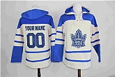 Customized Men's Toronto Maple Leafs Any Name & Number Cream Stitched NHL Hoodie,baseball caps,new era cap wholesale,wholesale hats