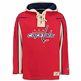 Customized Men's Washington Capitals Any Name & Number Red Stitched NHL Hoodie,baseball caps,new era cap wholesale,wholesale hats