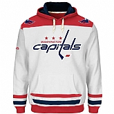 Customized Men's Washington Capitals Any Name & Number White CCM Throwback Stitched NHL Hoodie,baseball caps,new era cap wholesale,wholesale hats