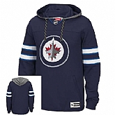 Customized Men's Winnipeg Jets Any Name & Number Blue Stitched Hoodie,baseball caps,new era cap wholesale,wholesale hats