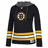 Customized Women Boston Bruins Any Name & Number Black Stitched Hockey Hoodie,baseball caps,new era cap wholesale,wholesale hats