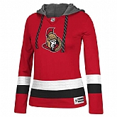 Customized Women Ottawa Senators Any Name & Number Red Stitched Hockey Hoodie,baseball caps,new era cap wholesale,wholesale hats