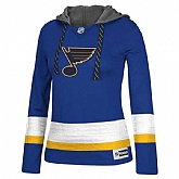 Customized Women St. Louis Blues Any Name & Number Blue Stitched Hockey Hoodie,baseball caps,new era cap wholesale,wholesale hats