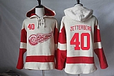 Detroit Red Wings #40 Henrik Zetterberg Cream Stitched NHL Pullover Hoodie,baseball caps,new era cap wholesale,wholesale hats