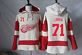 Detroit Red Wings #71 Dylan Larkin Cream Stitched NHL Pullover Hoodie,baseball caps,new era cap wholesale,wholesale hats
