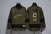 Detroit Red Wings #9 Gordie Howe Green Salute to Service Stitched NHL Jersey,baseball caps,new era cap wholesale,wholesale hats