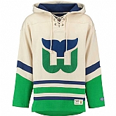 Hartford Whalers Blank (No Name & Number) Cream Stitched NHL Hoodie WanKe,baseball caps,new era cap wholesale,wholesale hats