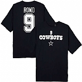 MEN'S DALLAS COWBOYS #9 TONY ROMO NAVY BIG & TALL WALNUT NAME & NUMBER T-SHIRT,baseball caps,new era cap wholesale,wholesale hats