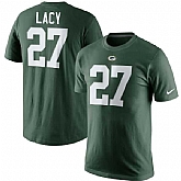 MEN'S GREEN BAY PACKERS #27 EDDIE LACY NIKE GREEN PLAYER PRIDE NAME & NUMBER T-SHIRT,baseball caps,new era cap wholesale,wholesale hats