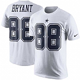 Men's Dallas Cowboys #88 Dez Bryant Nike White Color Rush Player Pride Name & Number T-Shirt,baseball caps,new era cap wholesale,wholesale hats