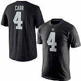 Men's Oakland Raiders #4 Derek Carr Nike Player Pride Name & Number T-Shirt - Black,baseball caps,new era cap wholesale,wholesale hats