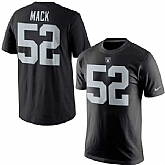 Men's Oakland Raiders #52 Khalil Mack Nike Player Pride Name & Number T-Shirt - Black,baseball caps,new era cap wholesale,wholesale hats