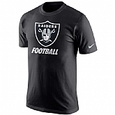 Men's Oakland Raiders Nike Black Essential Logo T-Shirt,baseball caps,new era cap wholesale,wholesale hats