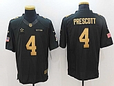 Nike Limited Dallas Cowboys #4 Prescott Anthracite Salute To Service Black-Golden Men's Stitched Jersey,baseball caps,new era cap wholesale,wholesale hats