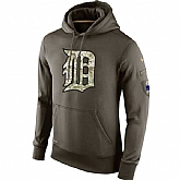 Printed Men's Detroit Tigers Salute To Service Green Nike Baseball Pullover Hoodie WanKe,baseball caps,new era cap wholesale,wholesale hats