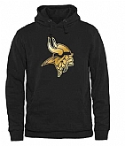 Printed Men's Minnesota Vikings Pro Line Black Gold Collection Pullover Hoodie WanKe,baseball caps,new era cap wholesale,wholesale hats