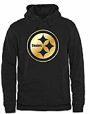 Printed Men's Pittsburgh Steelers Pro Line Black Gold Collection Pullover Hoodie WanKe,baseball caps,new era cap wholesale,wholesale hats