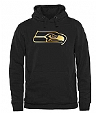 Printed Men's Seattle Seahawks Pro Line Black Gold Collection Pullover Hoodie WanKe,baseball caps,new era cap wholesale,wholesale hats