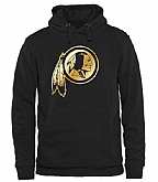 Printed Men's Washington Red Skins Pro Line Black Gold Collection Pullover Hoodie WanKe,baseball caps,new era cap wholesale,wholesale hats