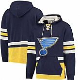 St. Louis Blues Blank (No Name & Number) Navy Blue Stitched NHL Pullover Hoodie WanKe,baseball caps,new era cap wholesale,wholesale hats