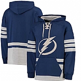 Tampa Bay Lightning Blank (No Name & Number) Blue-White Stitched NHL Pullover Hoodie WanKe,baseball caps,new era cap wholesale,wholesale hats