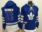 Toronto Maple Leafs #16 Mitchell MarnerBlue Name & Number Pullover Stitched NHL Hoodie,baseball caps,new era cap wholesale,wholesale hats