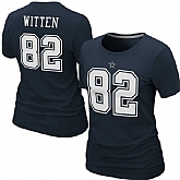 WOMEN DALLAS COWBOYS #82 JASON WITTEN NIKE NAVY BLUE PRIDE NAME & NUMBER T-SHIRT,baseball caps,new era cap wholesale,wholesale hats