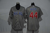 Women Chicago Cubs #44 Anthony Rizzo Gray New Cool Base Stitched Jersey,baseball caps,new era cap wholesale,wholesale hats