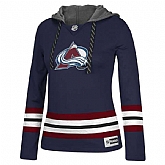 Women Colorado Avalanche Blank (No Name & Number) Navy Blue Stitched NHL Pullover Hoodie WanKe,baseball caps,new era cap wholesale,wholesale hats