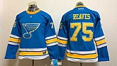 Women St. Louis Blues #75 Ryan Reaves Light Blue 2017 Winter Classic Stitched NHL Jersey,baseball caps,new era cap wholesale,wholesale hats