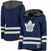 Women Toronto Maple Leafs Blank (No Name & Number) Blue Stitched NHL Pullover Hoodie WanKe,baseball caps,new era cap wholesale,wholesale hats
