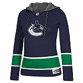Women Vancouver Canucks Blank (No Name & Number) Blue Stitched NHL Pullover Hoodie WanKe,baseball caps,new era cap wholesale,wholesale hats