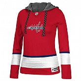 Women Washington Capitals Blank (No Name & Number) Red Stitched NHL Pullover Hoodie WanKe,baseball caps,new era cap wholesale,wholesale hats