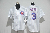 Youth Chicago Cubs #3 David Ross White New Cool Base Stitched Jersey,baseball caps,new era cap wholesale,wholesale hats