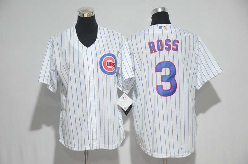 Youth Chicago Cubs #3 David Ross White New Cool Base Stitched Jersey