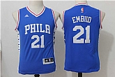 Youth Philadelphia 76ers #21 Embiid Blue Swingman Stitched NBA Jersey,baseball caps,new era cap wholesale,wholesale hats