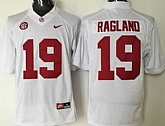 Alabama Crimson Tide #19 Reggie Ragland White Stitched NCAA Jersey,baseball caps,new era cap wholesale,wholesale hats