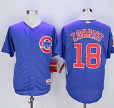 Chicago Cubs #18 Ben Zobrist Blue Alternate Cool Base Stitched MLB Jersey,baseball caps,new era cap wholesale,wholesale hats
