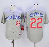 Chicago Cubs #22 Jason Heyward Gray Road Cool Base Stitched MLB Jersey,baseball caps,new era cap wholesale,wholesale hats