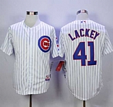 Chicago Cubs #41 John Lackey White Cool Base Stitched MLB Jersey,baseball caps,new era cap wholesale,wholesale hats